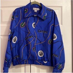 Castles Sport University of Florida Gators Silk Bomber Jacket size Medium